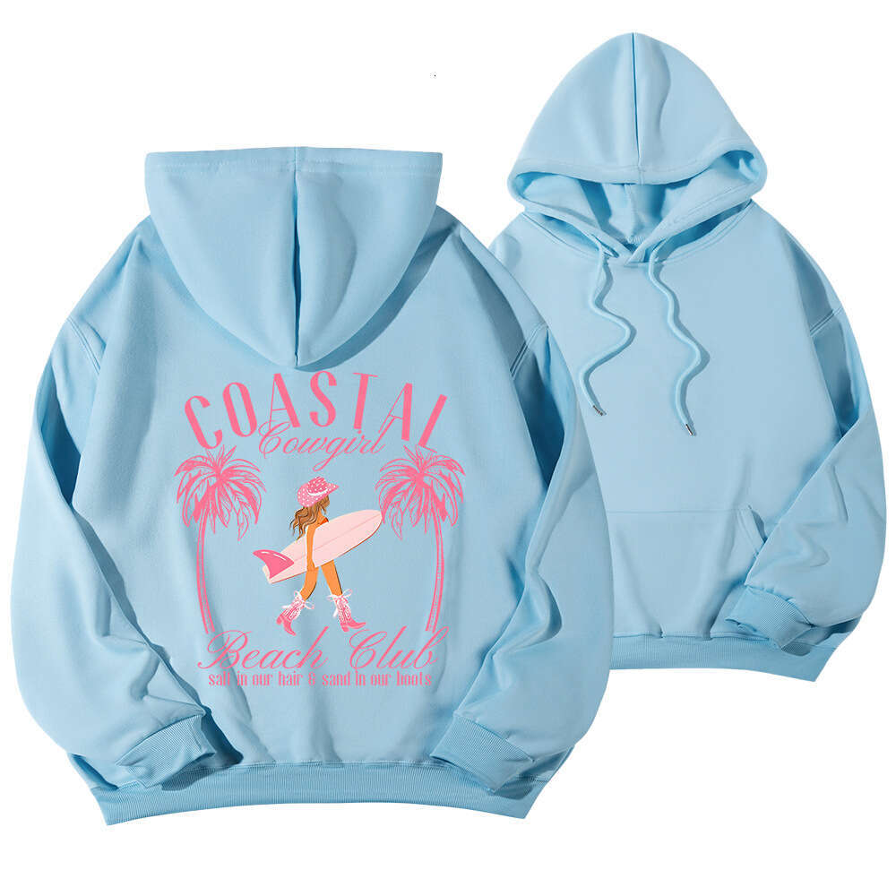 new letter printed off shoulder sleeves multi-color casual hoodie fleece sweatshirt jacket