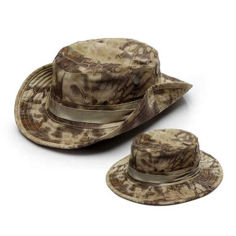 Airsoft Tactical Sniper Camouflage Boonie Hats Nepase Fishing Hat Mens Sunscreen Sombrero Hunting CamXJ250116