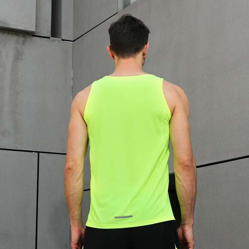 Ddmyoutdoor China Domestic Men Running Vest Summer Mesh Tank Outdoor Gym Sleeveless XS XL Loose Sport Top Reflective New Workout Training Man Singlet