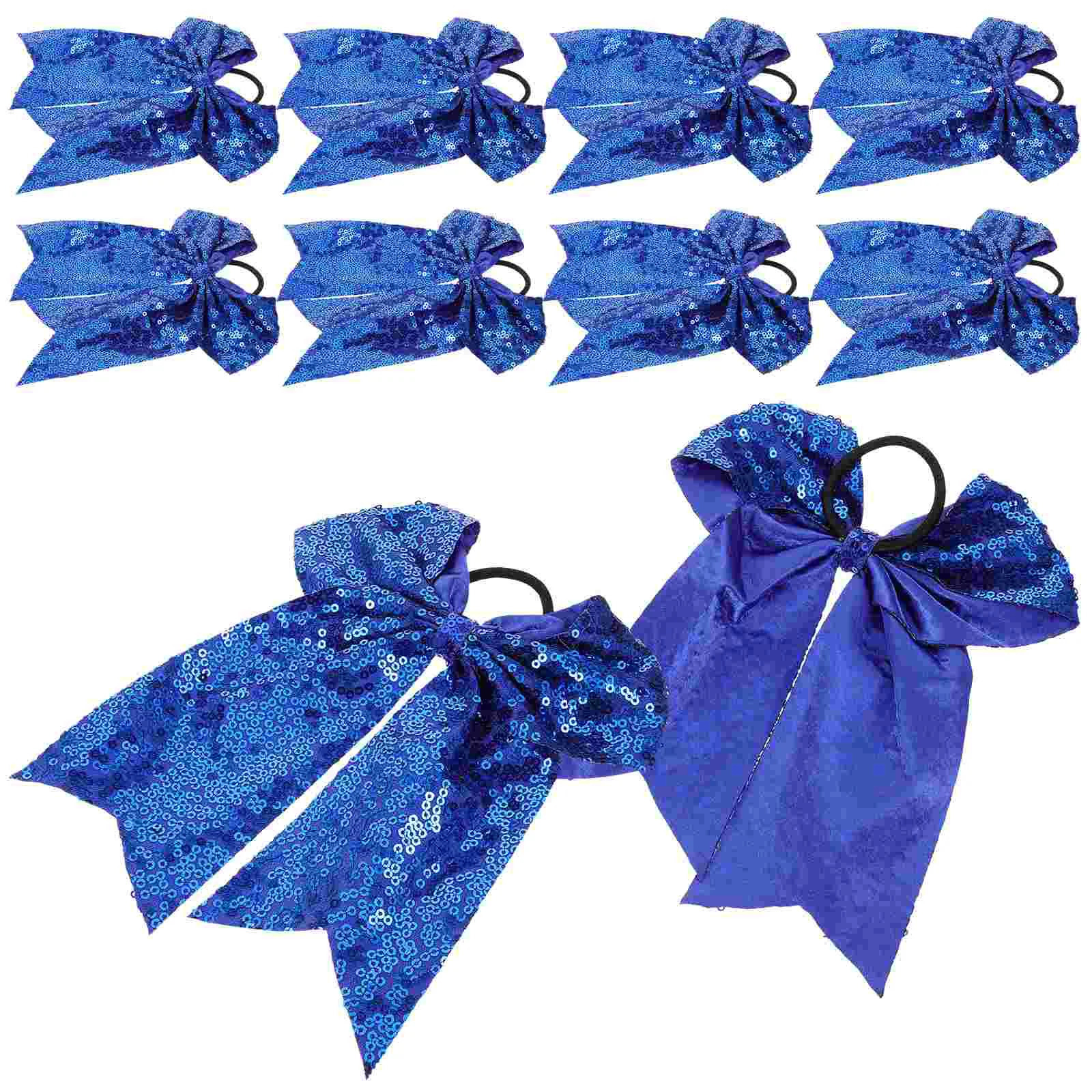 10 Pcs Hair Bands Bow Tie Accessories Bows for Cheerleaders Cloth Scrunchies Child 250117