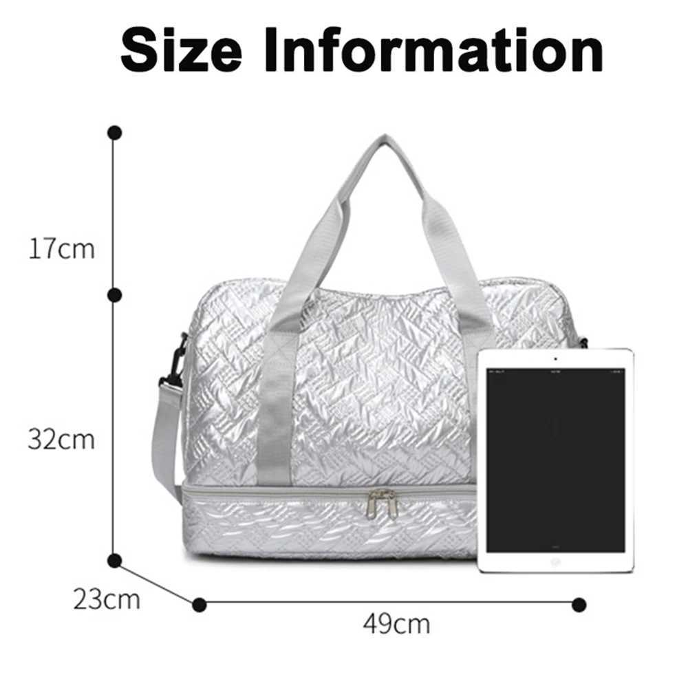 New Arrival Shining Lightweight Luggage BagLarge Capacity Travel Duffle Bag Gym Tote BagsShoulder Weekender Overnight Bag Sport Bag Z250118