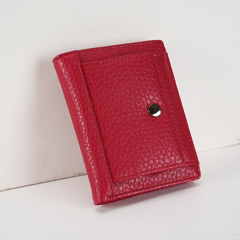 Product 2025 New PU functional Women's Snap Card Bag Multi slot Zero Wallet swissmilitary