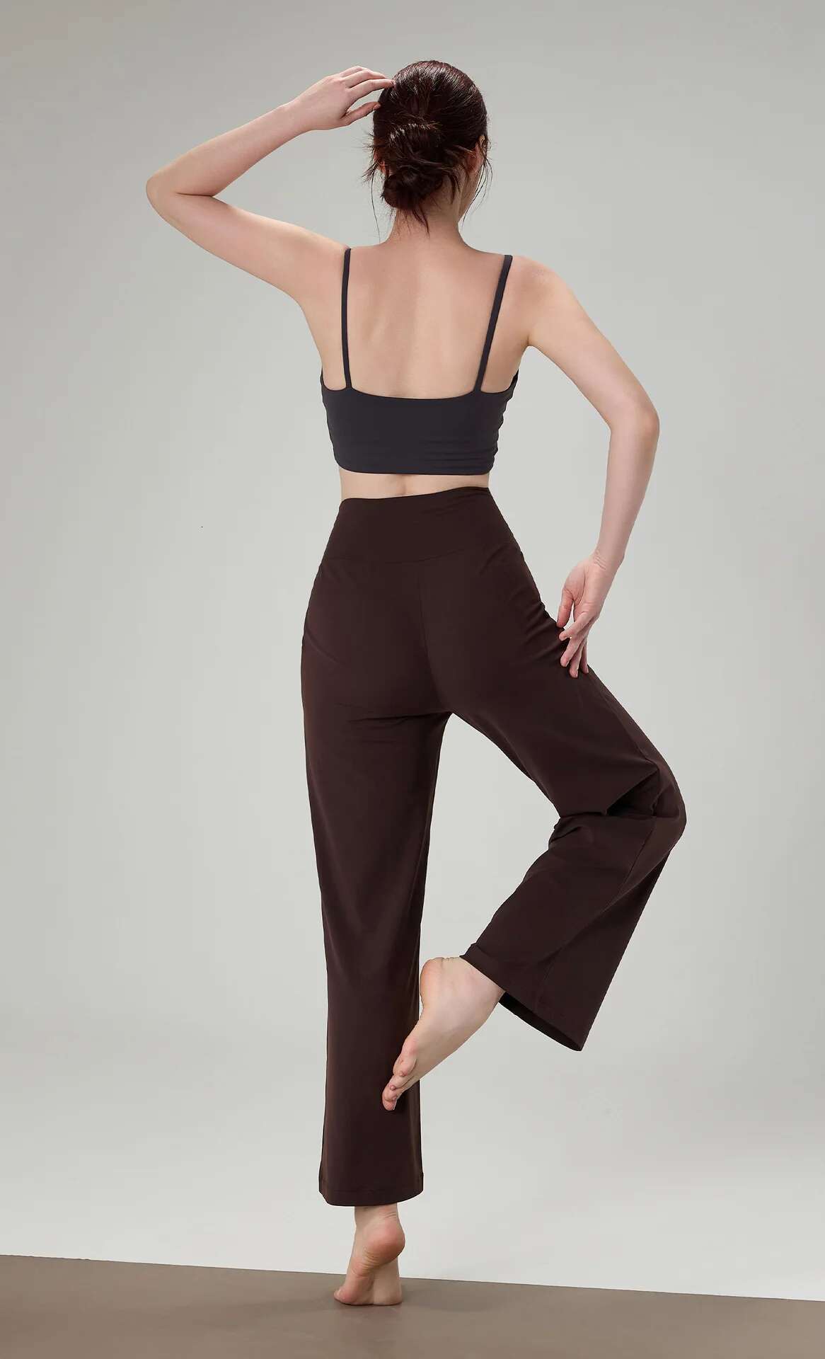 Ddmyoutdoor China Domestic Mermaid Curve Naked Sense Slim Yoga Women S Hip High Waist Wide Leg Straight Outdoor Casual Sports Pants