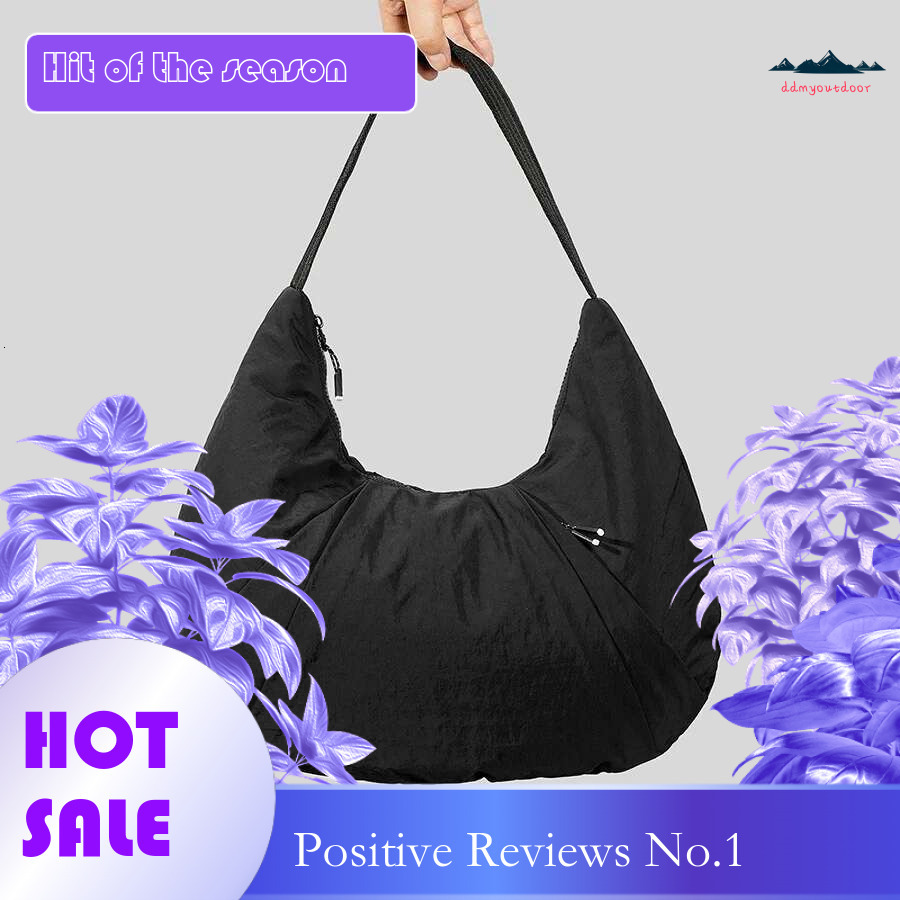 Ddmyoutdoor China Domestic Mermaid Curve Nylon Crescent Shaped For Women S Niche Lightweight Underarm Large Capacity Outdoor Fiess Shoulder Bag