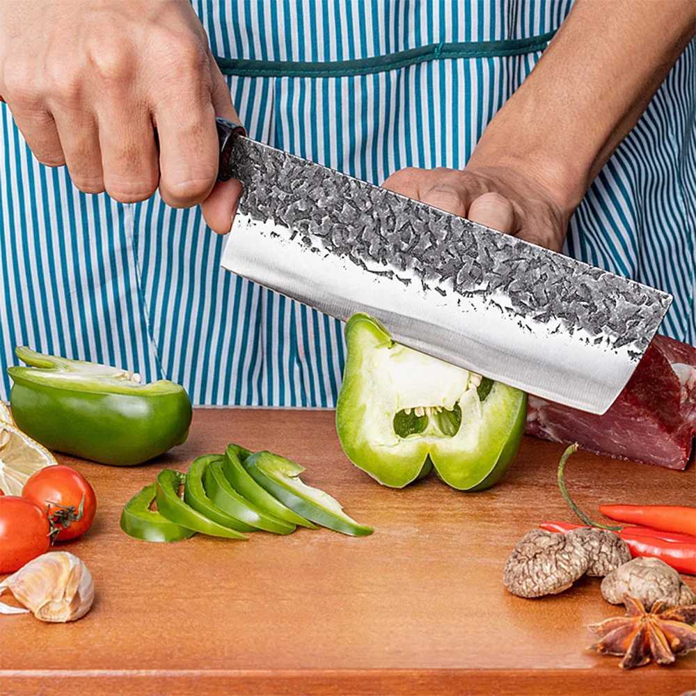 Japanese Knife Set Hand Forged Chef Knife Salmon Sushi Fish Filleting Knife Wood Handle Kitchen Knive Set Carbon Steel Knife SetXJ250117