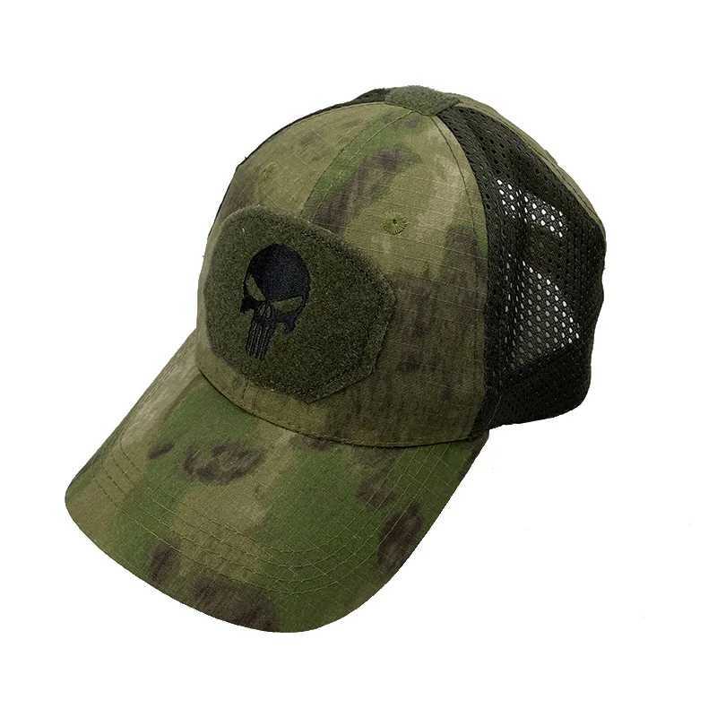 Camouflage Army Green Skull Baseball s Outdoor Adventure Basketball Football Adjustab Summer Sun Hats Men Women CamXJ250116