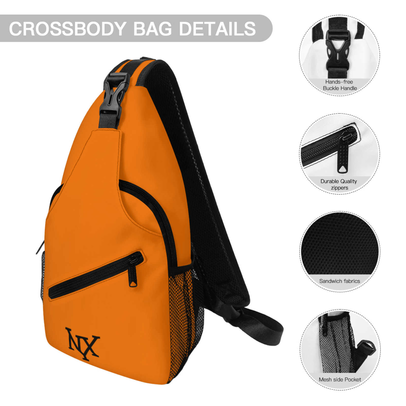 NXY Solid Color Crossbody Chest Bag Women Polyester Portable Work Waist Bag Simple Change Storage Unisex Chest Bag handbags designers