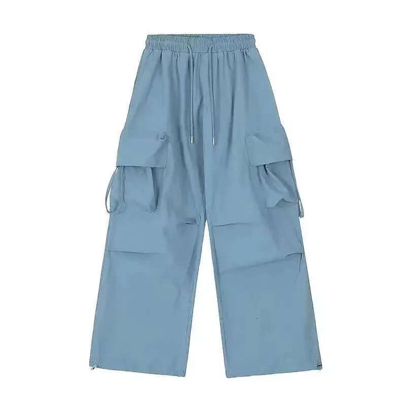 Y2k Cargo Pants Women Streetwear Oversized Wide Leg Sweatpants Haruku Big Pockets Joggers Bf High Waist Baggy Sports Trousers