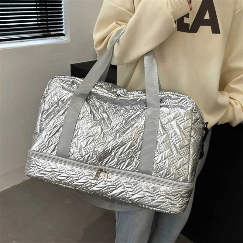 New Arrival Shining Lightweight Luggage BagLarge Capacity Travel Duffle Bag Gym Tote BagsShoulder Weekender Overnight Bag Sport Bag Z250118