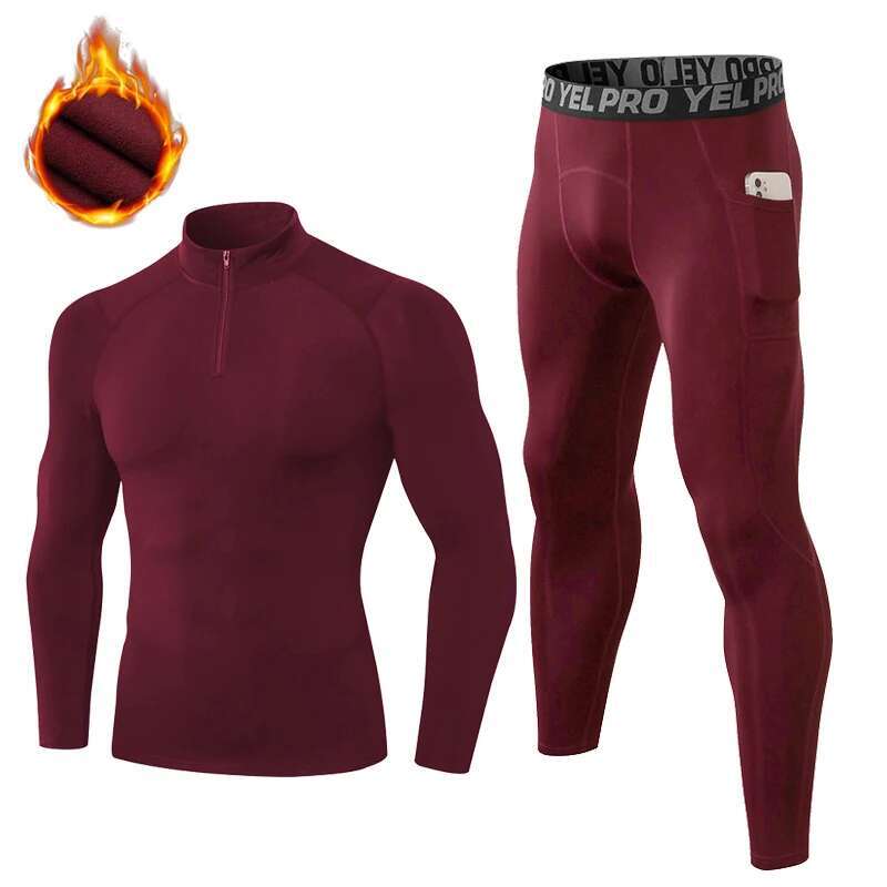 Ddmyoutdoor China Domestic Pcs Set Men S Veet Tracksuit Fiess Sports Gym Clothes Running Training Jogging Suit Thermal Underwear Male Sportswear