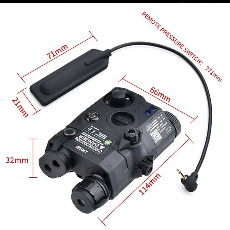 Hunting UHP AN PEQ-5 IR Red Dot Sight Blue Green Version Fit 20mm Rail Weapon Led Scout Light Airsoft Accessory Hunting LaserW241227