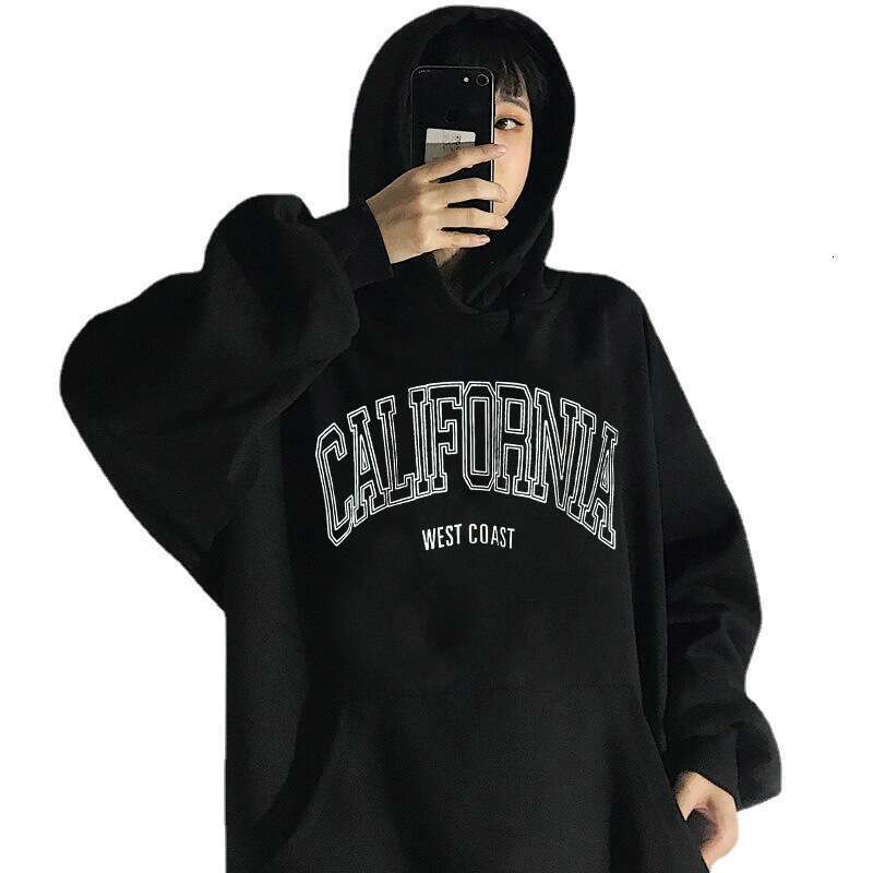 Women's Cute Pattern College Style Sportswear Girls' Long Sleeve Hoodie Autumn Clothing with Pocket