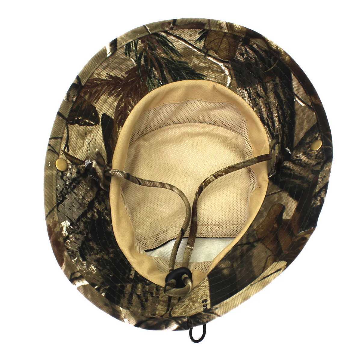 Outfly Summer Tactical Hat For Mens Camouflage Outdoor Cam Mountaineering Hat Sunscreen Foldab Jung Hunting Bucket HatXJ250116