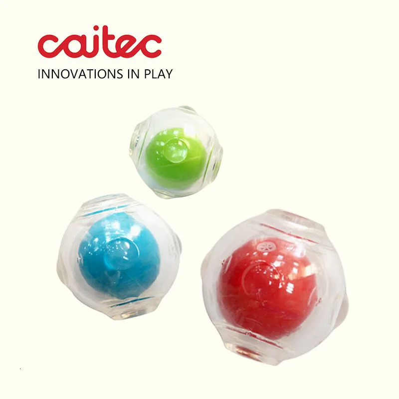 CAITEC Dog Toy Amazing Squeaker Ball Durable Floatable Springy Bite Resistant for Tossing Chasing Foraging Medium Large 250115