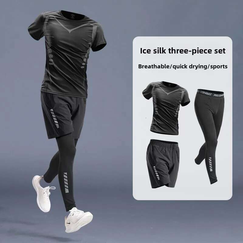 Ddmyoutdoor China Domestic Men S Running And Fiess Set Quick Dry Tight Fit Long Sleeve T Shirts Ideal For Gym Workouts Basketball Training Cycg