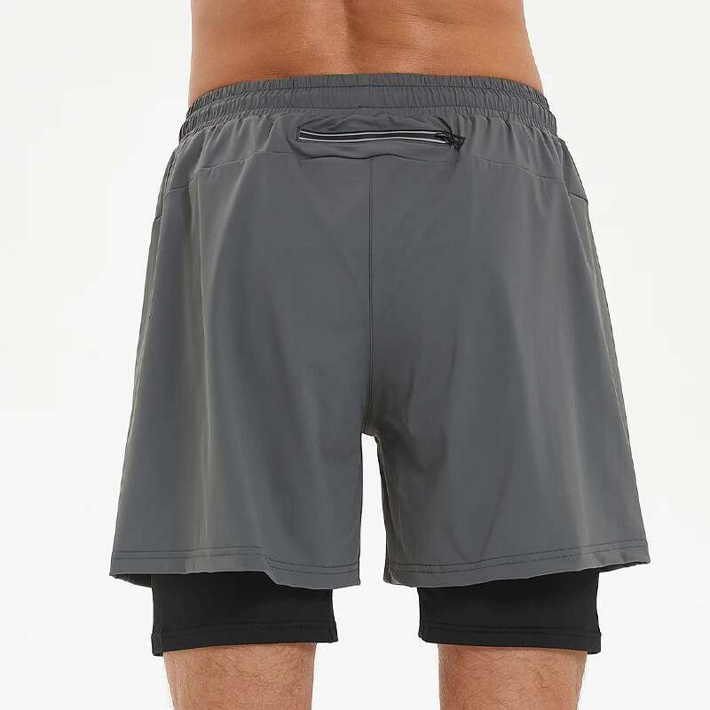 Ddmyoutdoor China Domestic In Double Shorts Running Quick Dry Training Back Pocket Workout Gym Short Pants Summer Fiess Beach Sweatpants