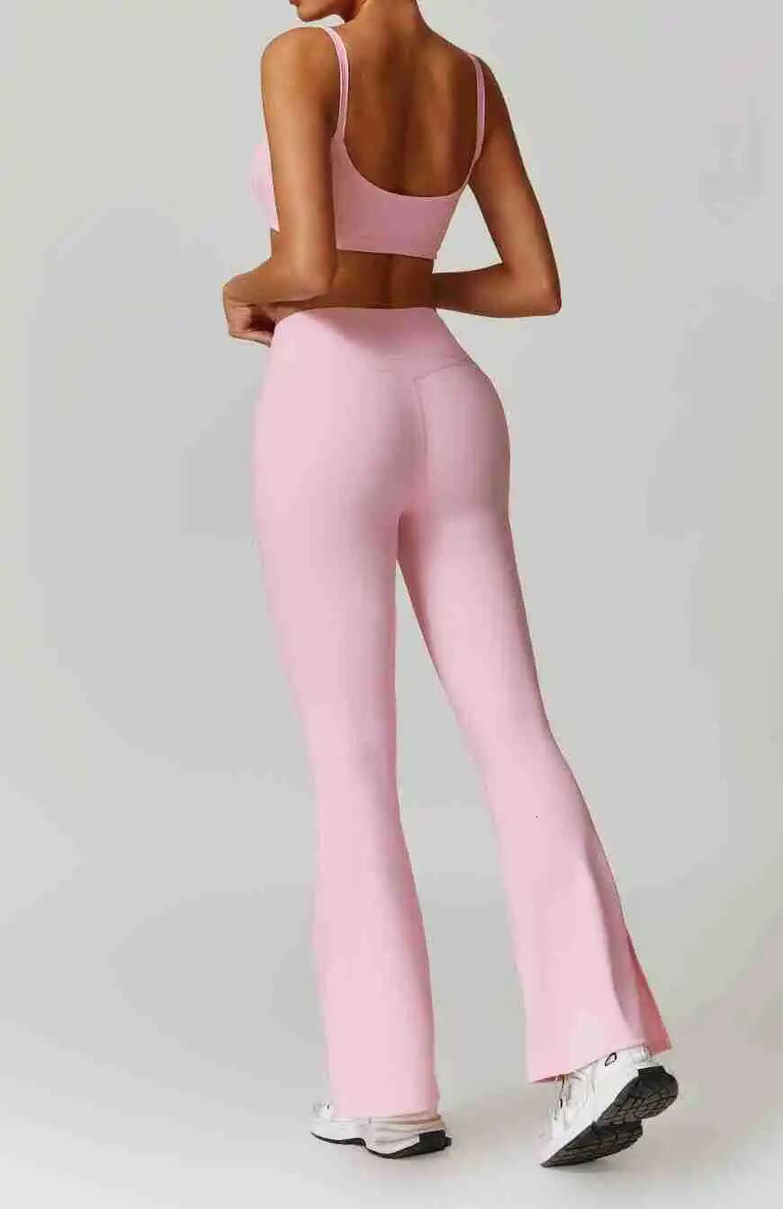 Ddmyoutdoor China Domestic Mermaid Curve Tight Hip Lifting Yoga Micro Wide Leg Running Sports Flared Women S High Waist Fiess Pants