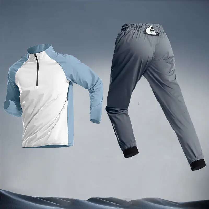 Ddmyoutdoor China Domestic Men S Autumn Winter Running Suit New With Phone Storage For Fiess Multi Function Training Long Pants Mens Tracksuit Set