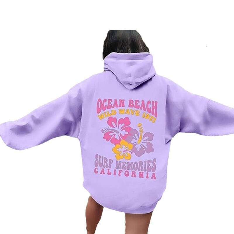 New European women's To Live for the Hope of it All off shoulder sleeve threaded hoodie