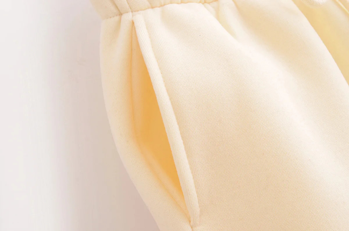 DEEABAE Tracksuits Set Women Fashionable Zipper Loose Hooded Sweatshirt High Waist Flannel Trousers Set 250113