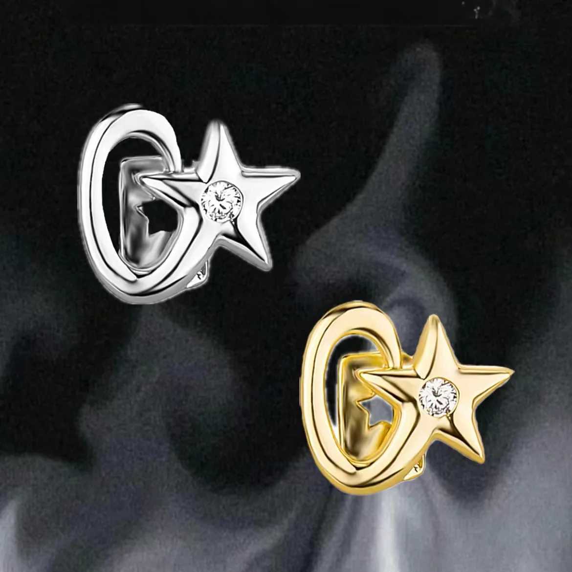 YONGX Starry Sky Star Mens Single Teeth Grill Hip Hop Zircon Hat Jewelry Teeth GrillXJ250412