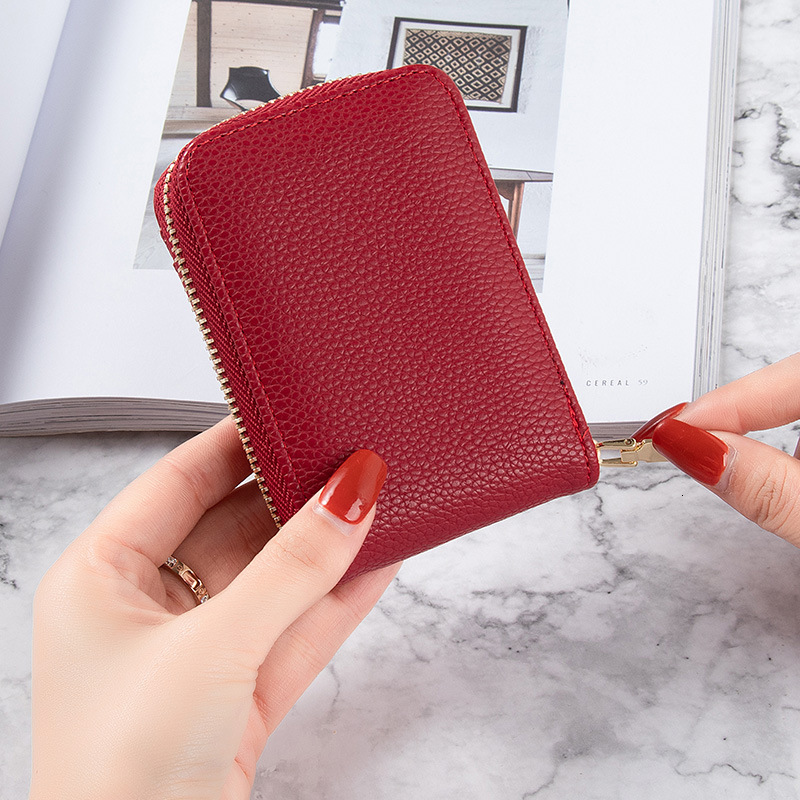 Women's Korean Edition New Anti demagnetization Solid Color Driver's License Mini Simple and Multi functional Small Ka Bao Card Cover Women 