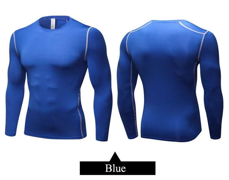 Ddmyoutdoor China Domestic Men Compression Fiess Top Quick Dry Gym Sport Shirt Long Sleeve Football T Basketball Jersey Training Running Shirts
