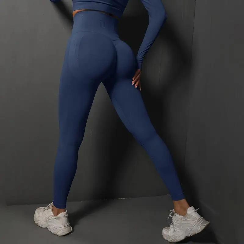 Seamless Leggings Sport Women Fitness Push Up Yoga Pants High Waist Hip-lifting Workout Running Scrunch Sportswear Gym Tights 250113