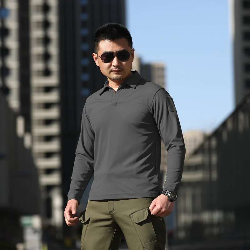 Ddmyoutdoor China Domestic New Outdoor Military Tactical Breathable Camouflage Training Collared Shirt Hiking Camping Fishing Quick Dry Long Sleeve Te
