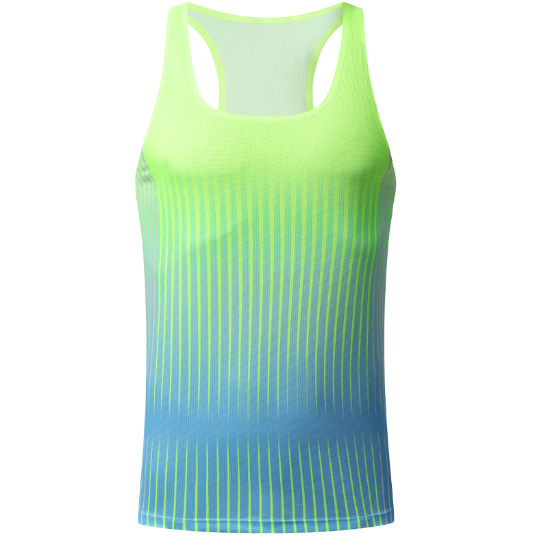 Ddmyoutdoor China Domestic Men Sport Vest Ice Silk Track Field Fiess Sleeveless D Stripes Print Breathable Undershirt Basketball Workout Running Tank