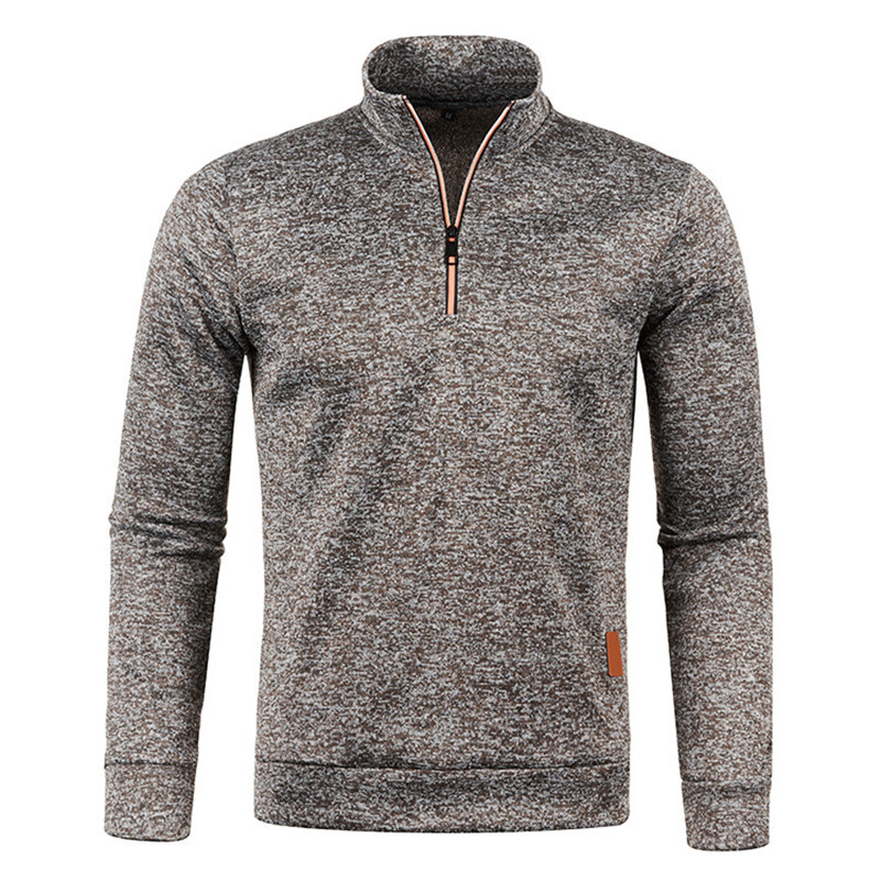 ddmyoutdoor Made in China Winter Long Sleeve Zipper Sport Shirt Men Fitness Gym Shirts Men's Thermal Running t Shirt Pullover Men Gym Clothing Sp