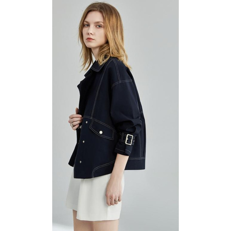 2024 Spring New Trendy Windbreaker Women's Design Temperament, Sense, Fashion Loose Casual Coat Top
