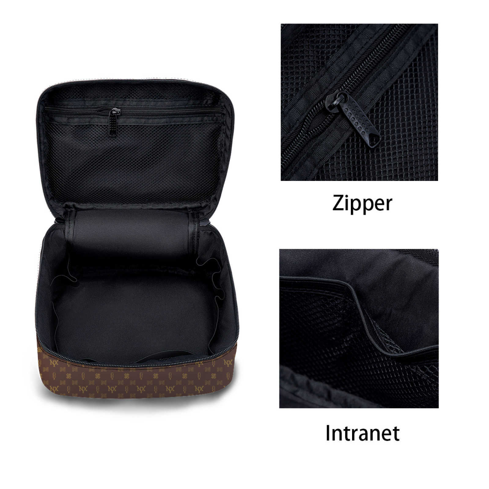 NXY Leather Large Capacity Travel Cosmetic Bags Cases Bag Portable Women Makeup Case Multifunctional Toiletry Make Up Box