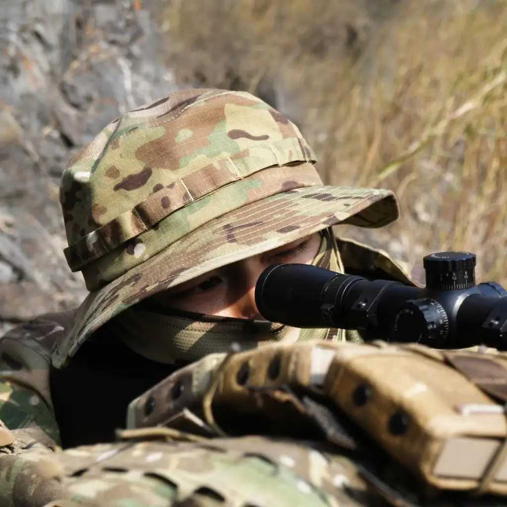 Tactical Men Camouflage Boonie Hat Sun Protector Outdoor Paintball Airsoft Army Training Fishing Hunting Hiking ScarfXJ250116