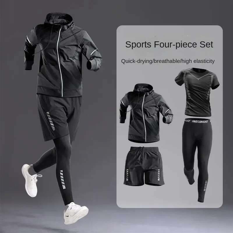 Ddmyoutdoor China Domestic All Season Men S Sportswear Set Suit Tracksuit For Running Cycg Fiess Hiking Gym Clothing Men Jogging Bo Pcs