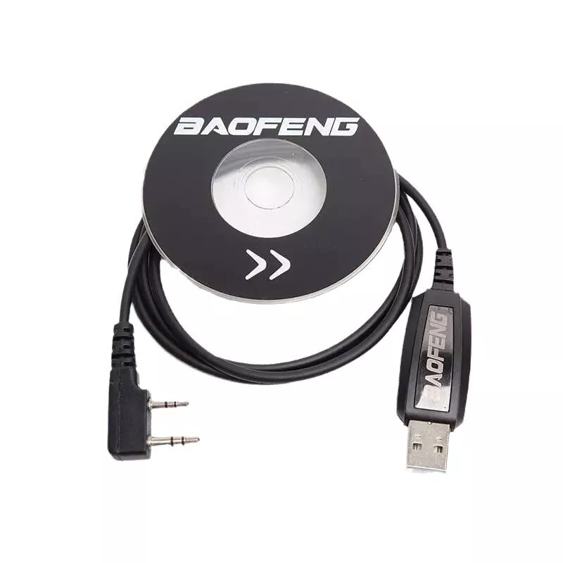Baofeng walkie talkie original programming cable for two way radio UV-5R BF-888s UV82 H777 K Port Driver With CD Software