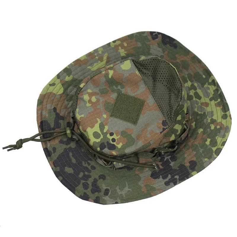 New Tactical Boonie Hat Outdoor Sports Fishing Hiking Hat Hunting Hiking Cam Camo Sunproof Hats Mens wearXJ250116