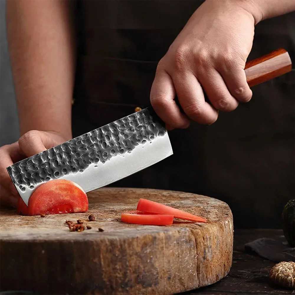 Japanese Knife Set Hand Forged Chef Knife Salmon Sushi Fish Filleting Knife Wood Handle Kitchen Knive Set Carbon Steel Knife SetXJ250117