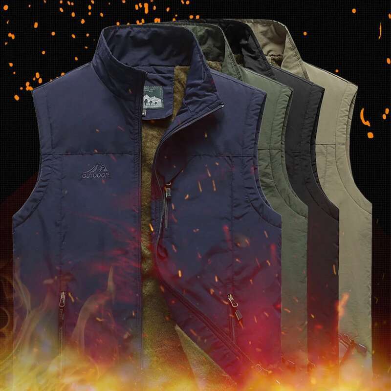 Ddmyoutdoor China Domestic Warm Camping Fishing Male Military Tactical Jacket Winter Fleece Hiking Coat Hunting Vest Waistcoat Man Thermal Clothes XL