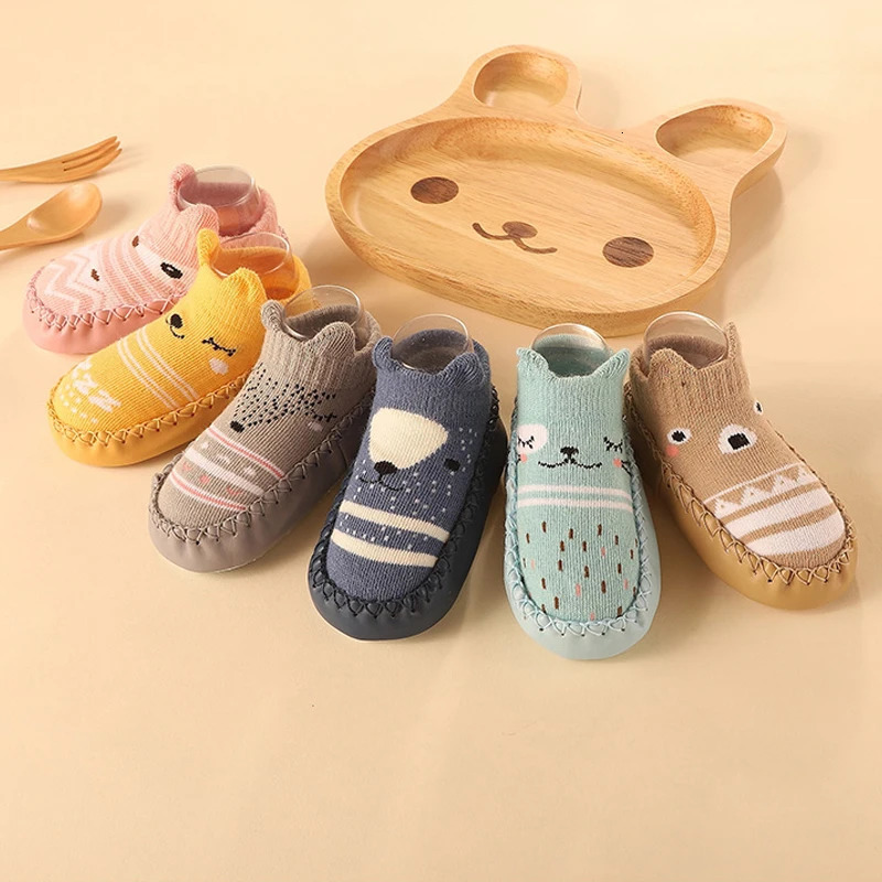 Baby Socks Shoes Infant Color Matching Cute Kids Boys Doll Soft Soled Child Floor Sneaker Toddler Girls First Walkers 250115