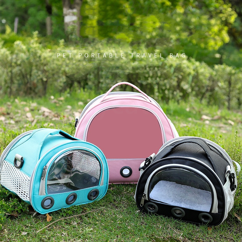 designer dog cat bag out portable pet bag pet backpack tote bag outdoor transparent cat bag teddy dog backpack cat cag large capacity side opening sch
