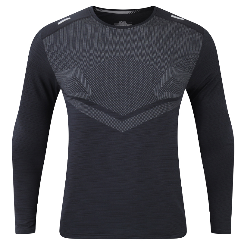 Ddmyoutdoor China Domestic High Quality Running Long Shirts Print Men Gym Workout Jogging Quick Dry Compression Swearshirt Fiess Breathable Sportswear