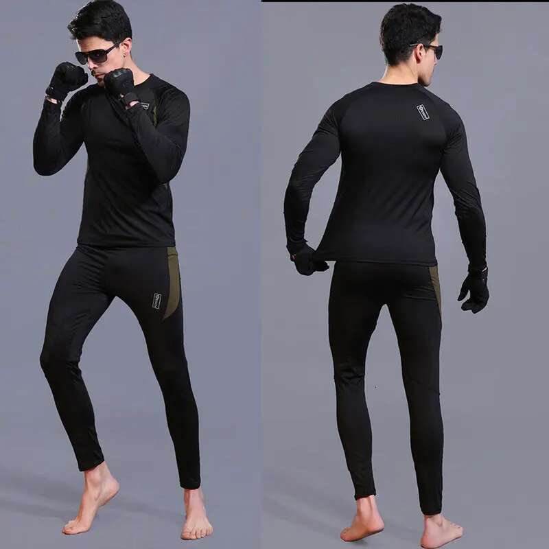 Ddmyoutdoor China Domestic Men GYM Suits Sports Fiess Sets Workout Exercise Jogging Hiking Skiing Top Long Tee Shirts Running Tights Fleece Tracksuit
