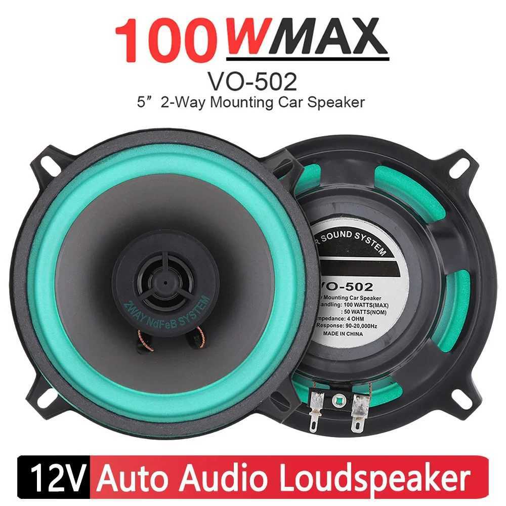 Car Audio 5 Inch 2 Way HiFi Coaxial Subwoofer 100W 4 Ohms Full Frequency Car Stereo Speaker Vehicle Audio Music Stereo Subwoofer H250118