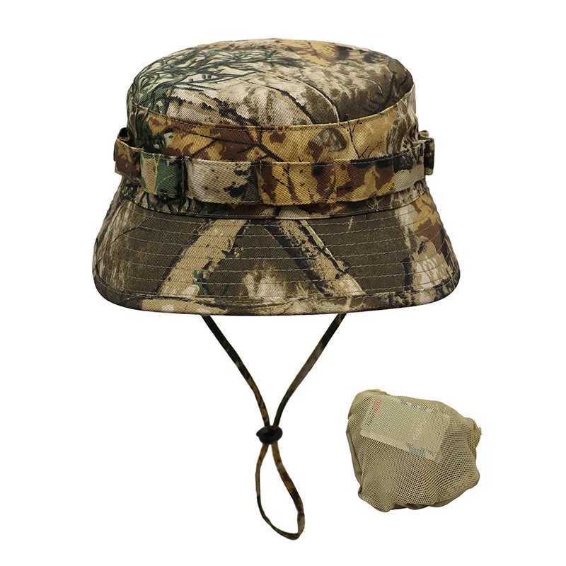Outfly Summer Tactical Hat For Mens Camouflage Outdoor Cam Mountaineering Hat Sunscreen Foldab Jung Hunting Bucket HatXJ250116