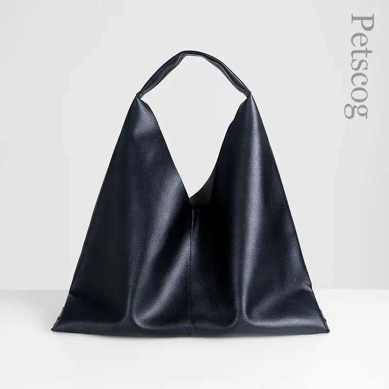 soft leather handbag for women brown large capacity handbag for shopping womens casual shoulder bag T250118