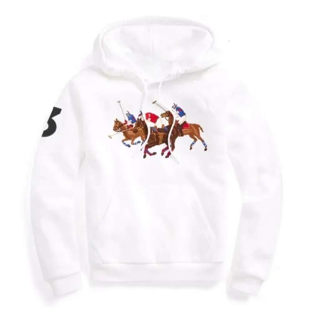 2024 Autumn/Winter Tide Female Sports Casual Polo Jumper Slim Fit Warm Hooded Printed Hoodie Suit