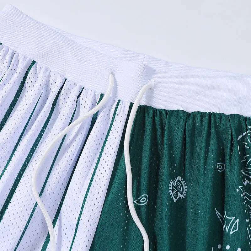 Ddmyoutdoor China Domestic Men Shorts New Print Basketball Joggers Sweatpants Casual Fast Drying Traning Workout Zip Pocket Summer Mesh Three Short