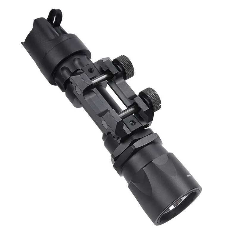 Tactical Metal Surefir M95 Powerful Strobe SF Flashlight Fit 20mm Rail Airsoft QD Quick Release Base Hunting Weapon Gun LightW241227