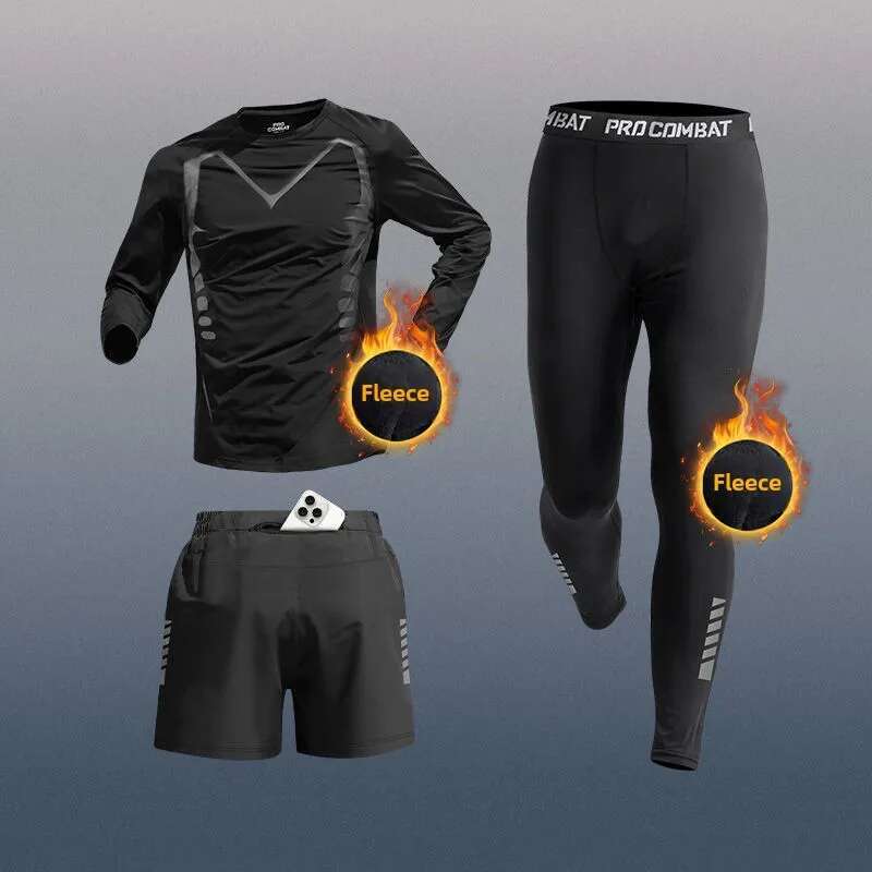 Ddmyoutdoor China Domestic Sports Suit With Phone Pocket Running Training Quick Drying Autumn Winter Fiess Professional Runs Men S Sportswear Set